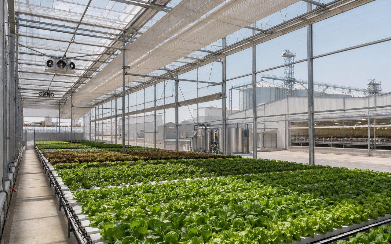 Modern controlled-environment vertical plant production
